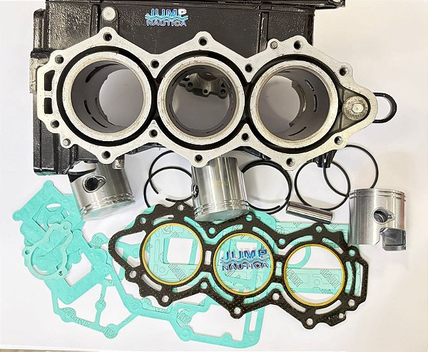 BLOCO MERCURY 40-50 JAPONES RETIFICADO 0,50 E KIT PISTAO