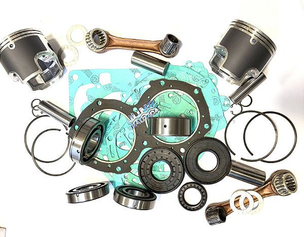 PISTAO YAMAHA 760 BIELA ROLAMENTO RETENTOR KIT MOTOR 1MM
