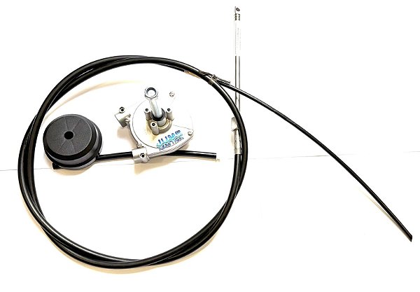 CAIXA DIRECAO E CABO PARA MOTOR ATÉ 90 HP 8 PÉS