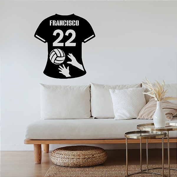 Camisa Vôlei mãos Personalizada Nome e Número