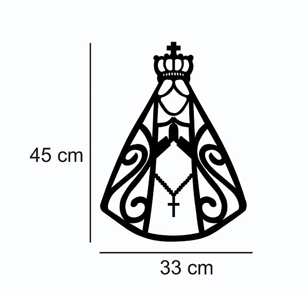 Nossa Senhora Aparecida Mdf Decorativo | Decora Arte Laser - Decora ...