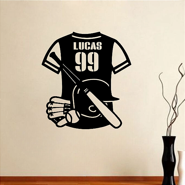 Camisa Beisebol Personalizada Nome e Número