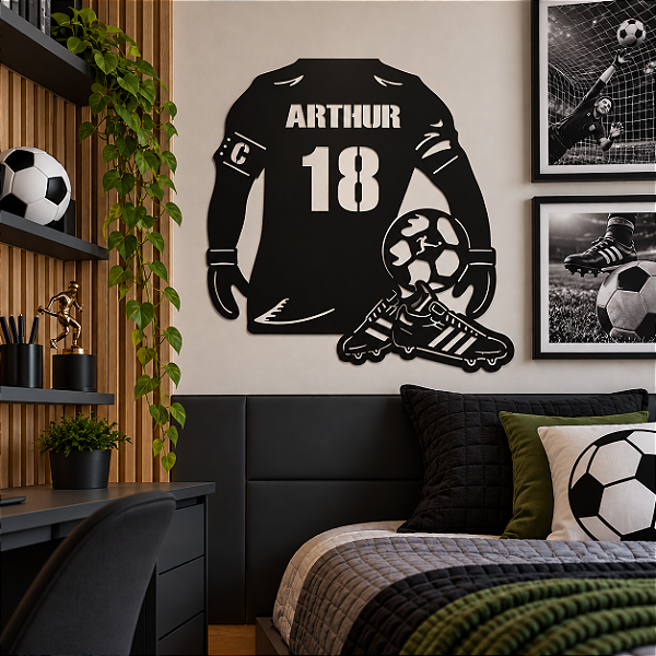 Camisa de Futebol Chuteiras Personalizada Nome e Número