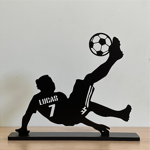 Futebol Bicicleta Troféu Personalizada Nome e Número