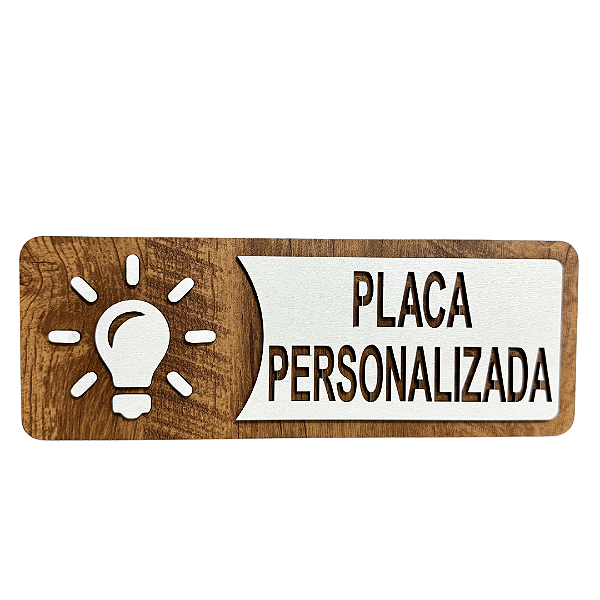Placa de Sinalização Indicativa - Personalizada