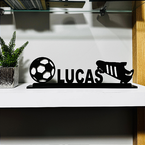 Bola Chuteira com Nome Troféu
