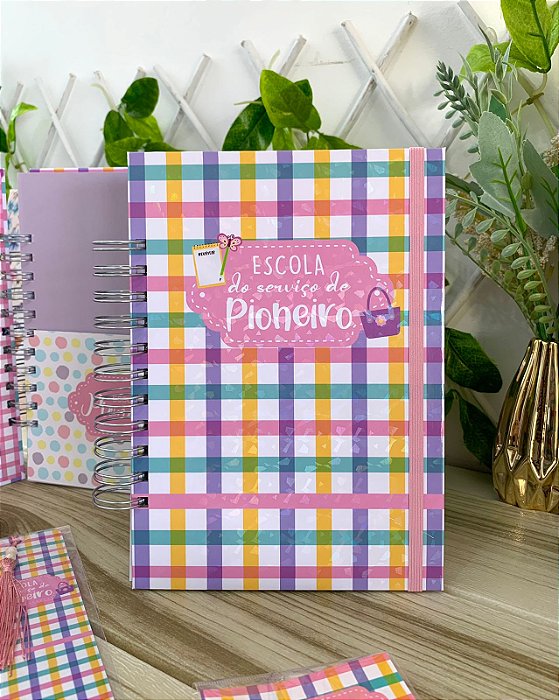 Caderno Escola do Serviço de Pioneiro Xadrez Rosa