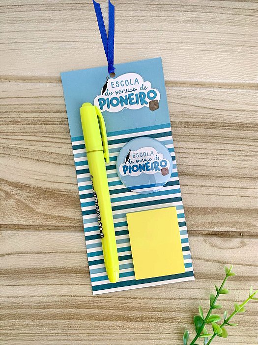 Card Marca páginas Azul