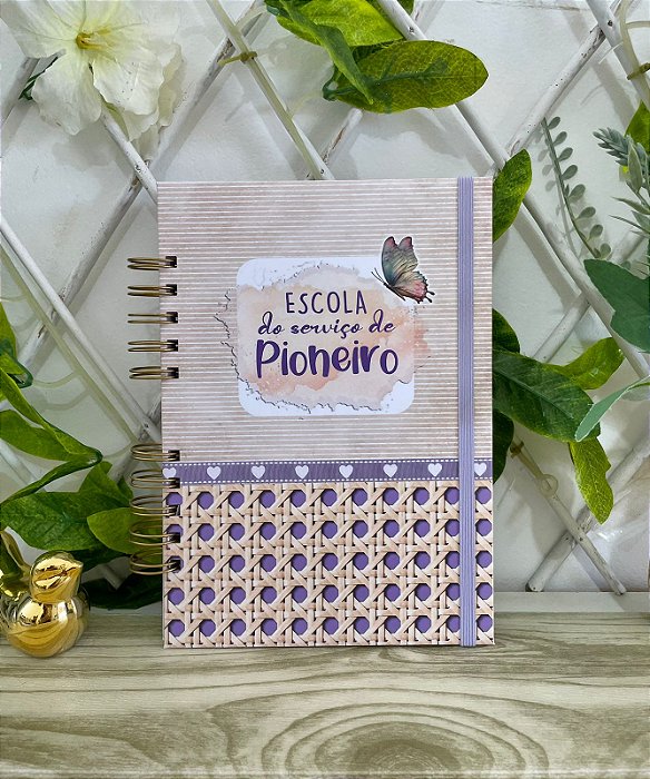 Caderno Escola do Serviço de Pioneiro Lilás
