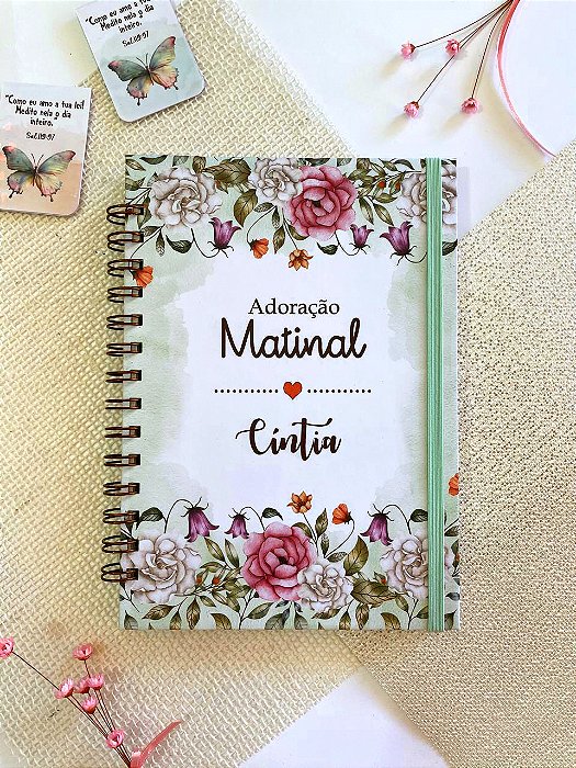 Caderno Adoração Matinal Flores do Jardim