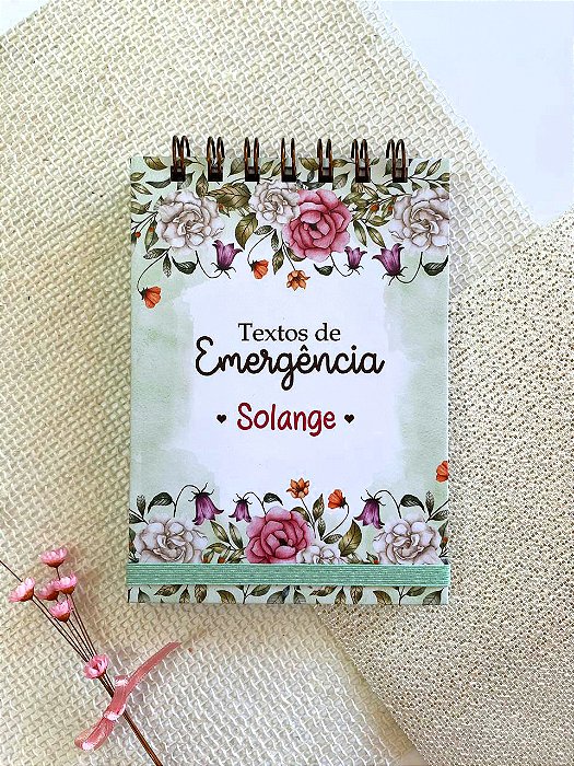 Bloco Texto de Emergências Flores do Jardim