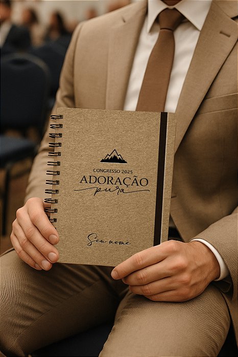 Caderno Masculino Congresso 2025 sem Programação