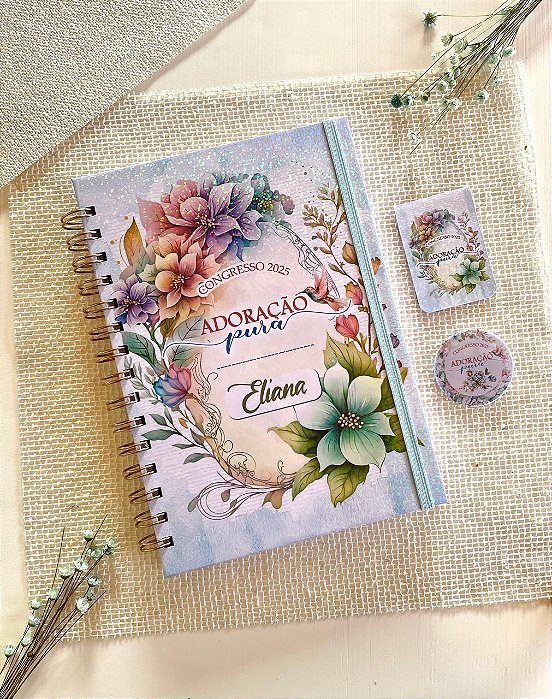 Kit nº01 Caderno COM programação Congresso 2025