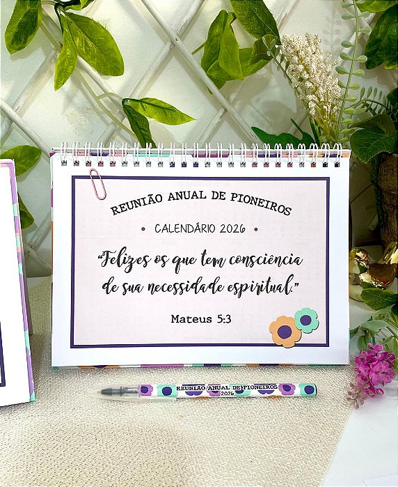 Calendário / planner de mesa 2026