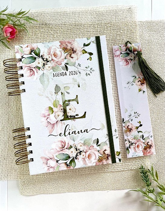 Agenda Floral Rosa 2026