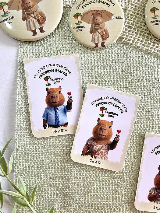 Pack com 30 marca páginas magnético Congresso Curitiba 2026