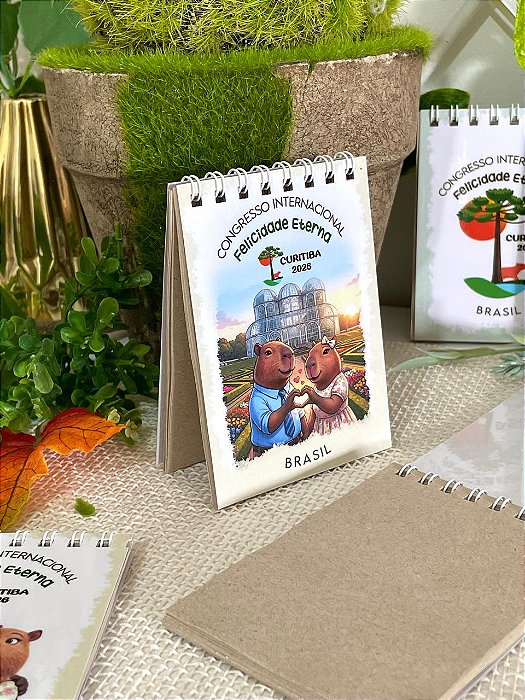 Pack com 15 bloquinhos de anotações Congresso Curitiba 2026