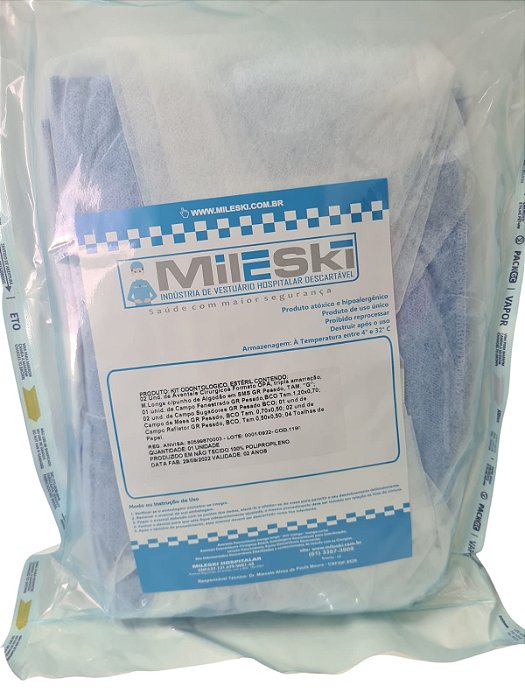 Kit Odontológico Estéril c/50un