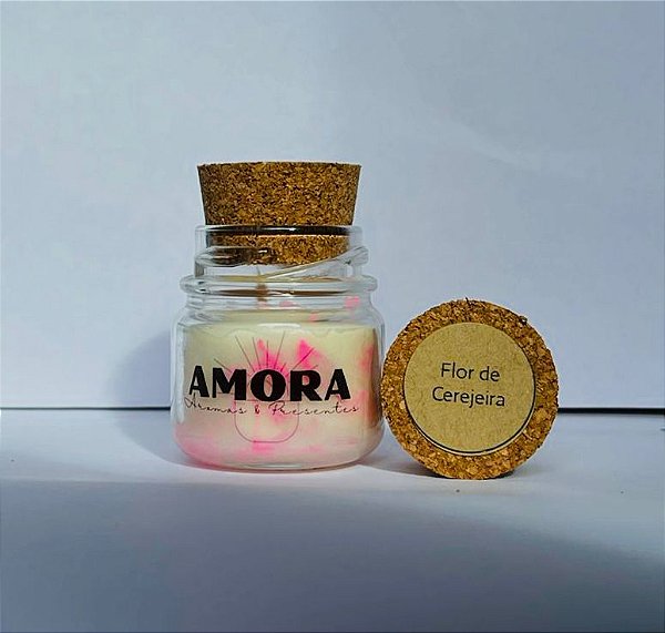 Vela aromática pequena Flor de Cerejeira