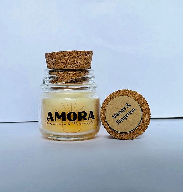 Vela aromática pequena Manga e Tangerina