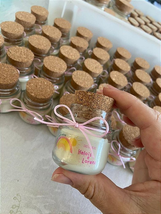 Kit c/100 Mini  Vela Aromática Para Lembrancinhas