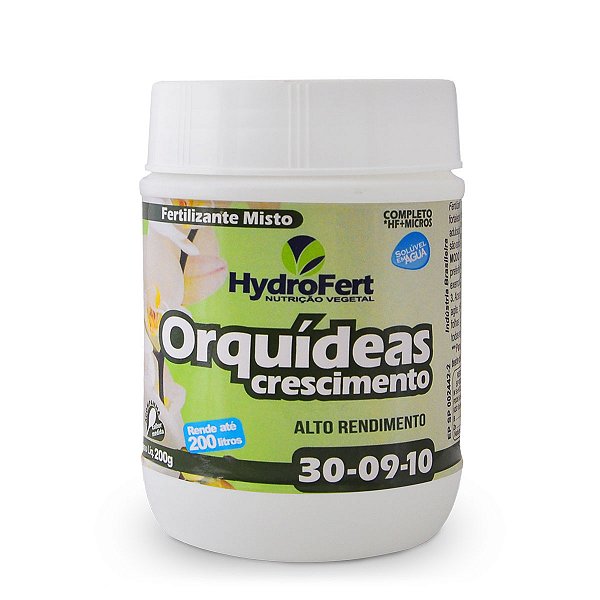 Fertilizante NPK Orquídeas Crescimento Vigoroso - Hydrofert 200g