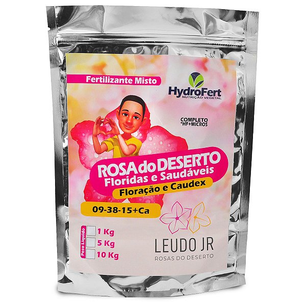 Fertilizante NPK Rosas do Deserto Floração e Caudex - Leudo Jr. - 1kg / 5kg / 10kg
