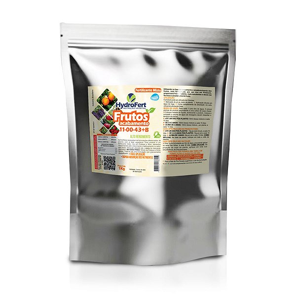 Fertilizante Frutíferas Acabamento - 1kg - Pomar e Frutíferas de Vaso - Hydrofert