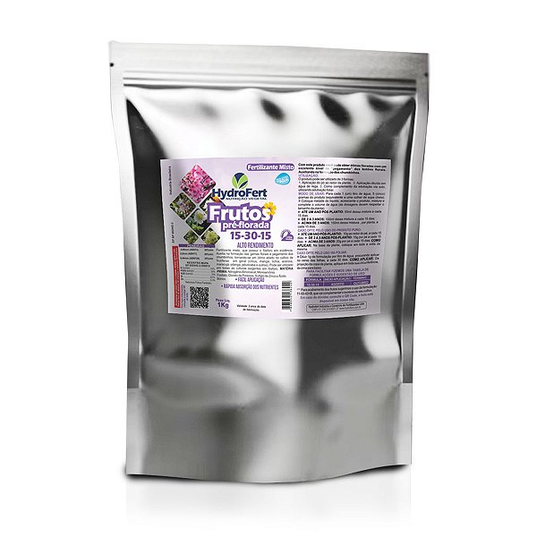 Fertilizante Frutíferas Pré-Florada - 1kg - Pomar e Frutíferas de Vaso - Hydrofert