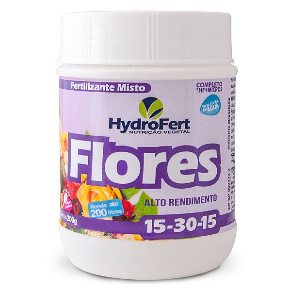 Fertilizante NPK Flores 15-30-15+Boro e Zinco - 200g