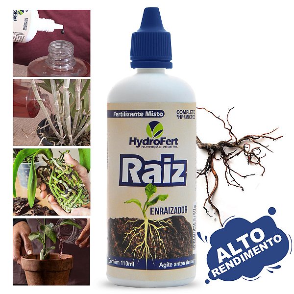 Enraizador Para Orquídeas, Suculentas e demais Plantas -  Líquido Concentrado - 110ml / 1 litro