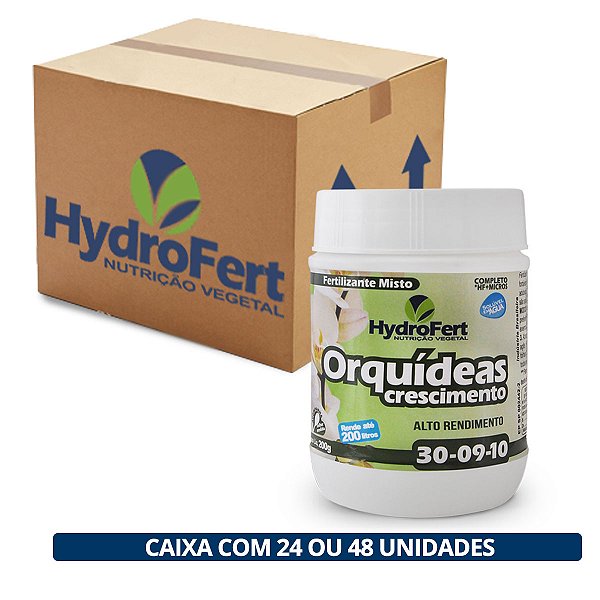 Fertilizante Orquídeas Crescimento Hydrofert - Caixa Com 24 ou 48 Unidades