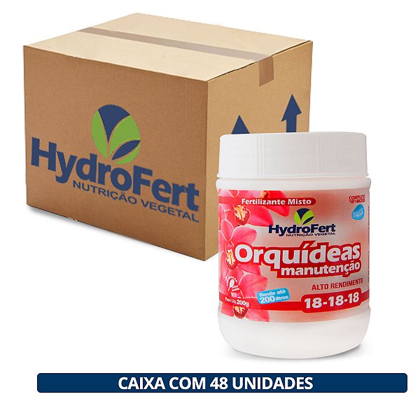 Fertilizante Orquídeas Manutenção Hydrofert - Caixa com 24 ou 48