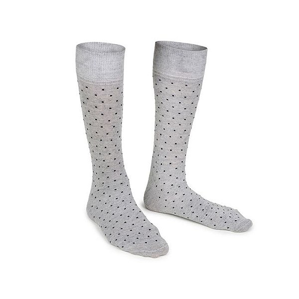 Meia Masculina Estampada Cano Alto