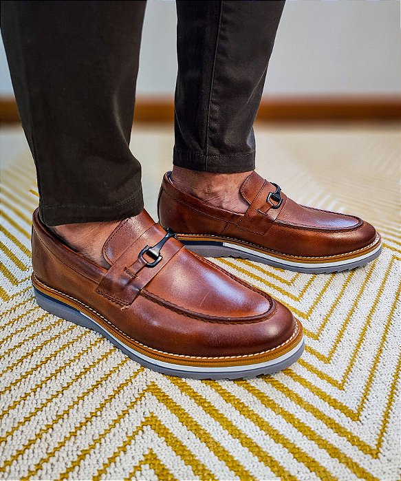 Sapato Loafer Malbork em Couro Legítimo