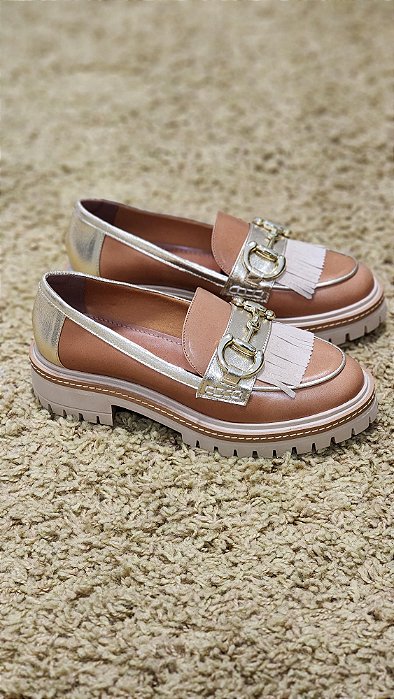 Sapato Oxford Feminino em Couro