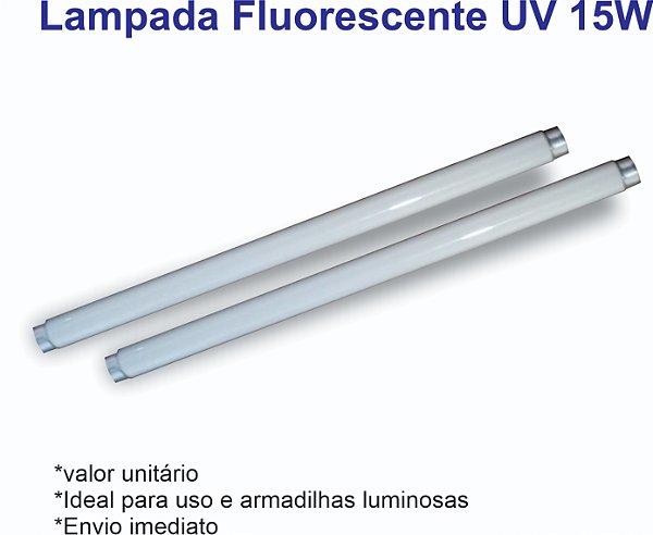 Lâmpada Fluorescente UV de 15W para Armadilhas Luminosas - Ekolumi  Equipamentos