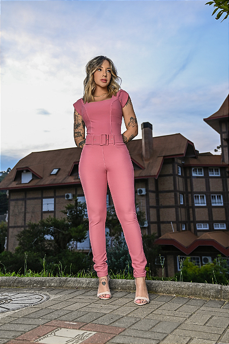 Calça Skinny com Cinto