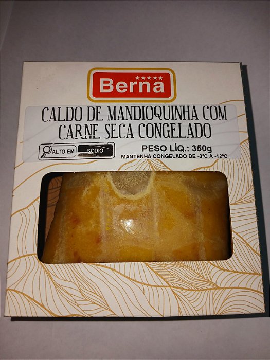 CALDO DE MANDIOQUINHA COM CARNE SECA (CONGELADO) - 350G ⭐