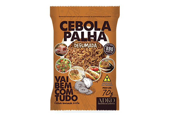 Cebola Palha Adko 70g - Sabor Defumado
