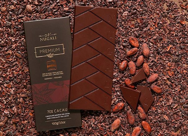 Tablete Nugali chocolate Amargo 70% - 100g