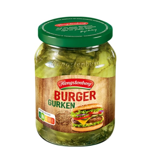 Pepinos p/ Burguer Hengstenberg 330g Alemanha