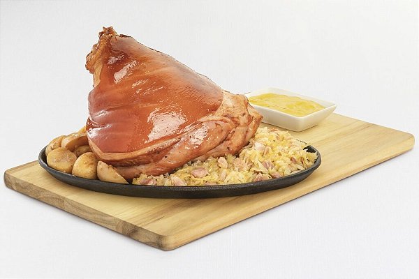 Joelho Suino Defumado cozido Sous Vide 1,350kg - Eisbein Pronto para comer!