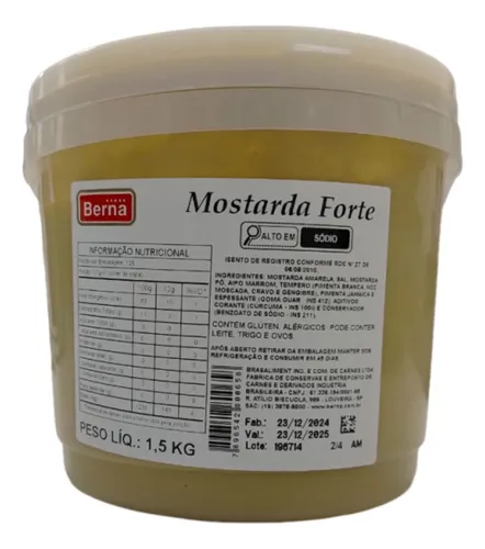 MOSTARDA FORTE - 1,5 KG ⭐