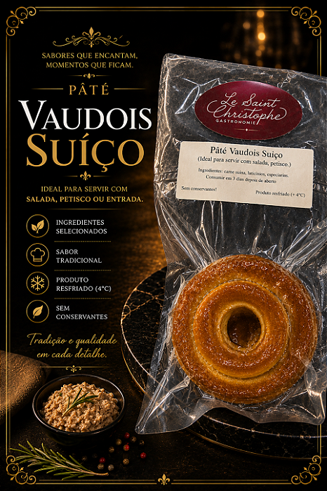 PATÊ VAUDOIS SUIÇO 170G