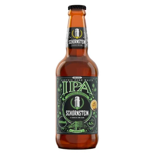 CERVEJA ESCURA IPA SCHORNSTEIN GF - 500ML