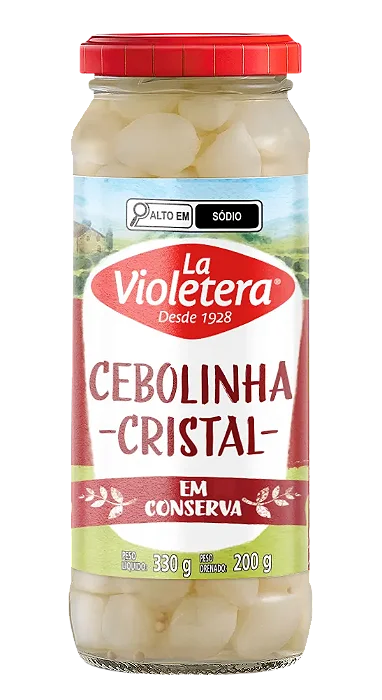 CEBOLINHA CRISTAL EM CONSERVA - LA VIOLETERA 200g⭐