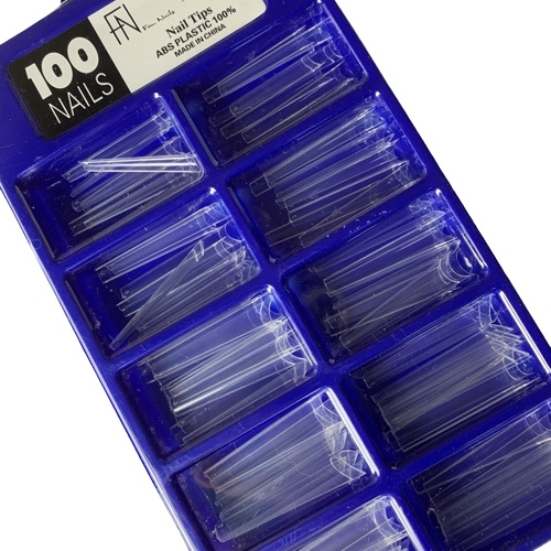 TIPS CURVATURA C BAILARINA TRANSP FAN NAILS
