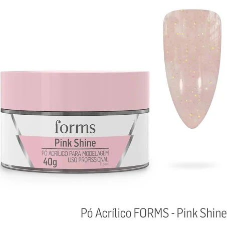 Pó Acrílico Pink Shine 40g Forms