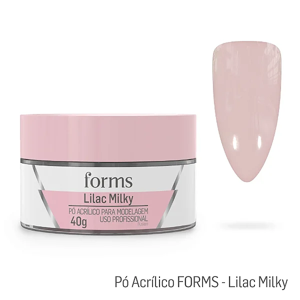 Pó Acrílico Para Modelagem Lilac Milky – Forms